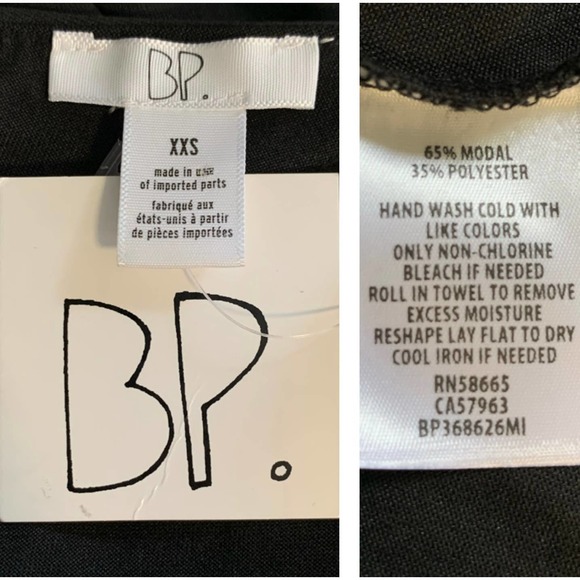 BP Black One Shoulder Ruffle Mini Swing Dress XXS - Picture 4 of 6